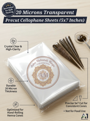 transparent precut cellophane sheet (1 kg.)