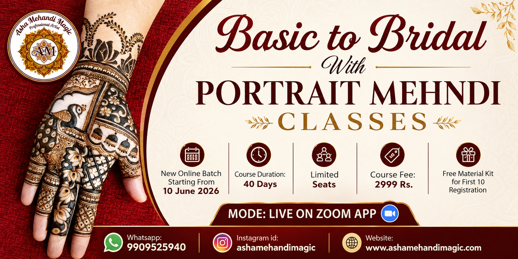 online mehndi class